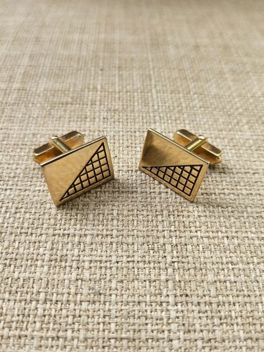 Vintage Swank Men Cuff Links Gold Tone Shirt Cuff Stud Cufflinks Fashion Jewelry
